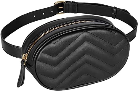کیف کمربند چرمی ضد آب Crossbody Fashion Fanny Pack PU