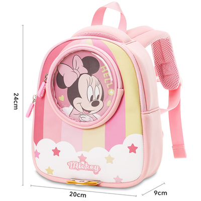 کوله پشتی ضد آب بچه گانه Minnie Mickey Kindergarten Disney Childrens Anti Lost Mochila