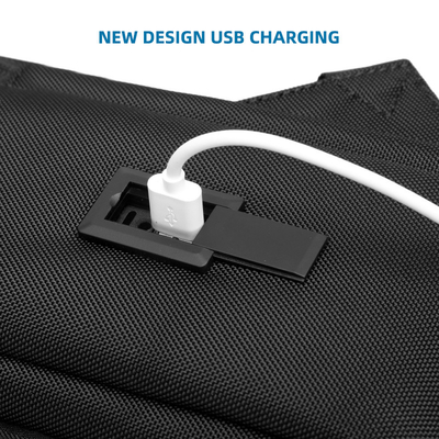 کوله پشتی لپ تاپ تجاری FCS شارژ USB کوله پشتی مسافرتی تجاری گاه به گاه مردانه