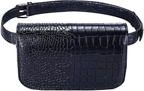 Crocodile Small Crossbody Fanny pack کیف پول چرمی Pu با جیب تلفن همراه